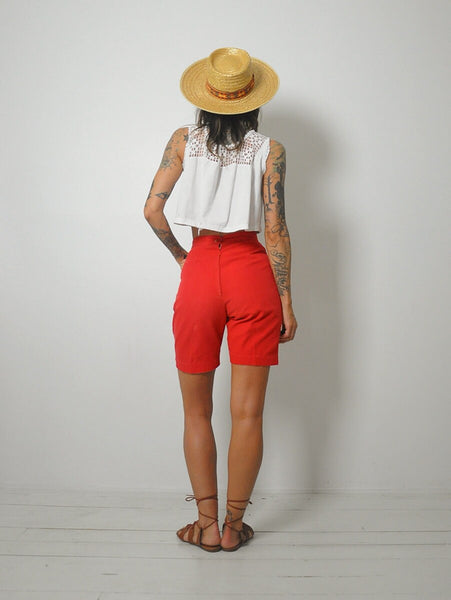 1950's Palm Tree Pocket Shorts