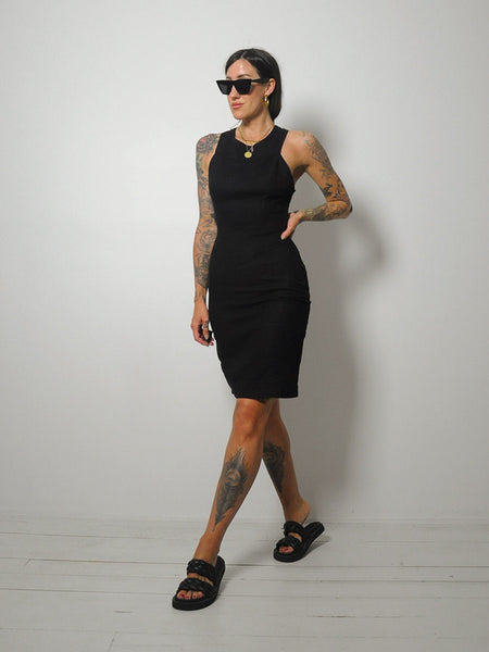 Katie Black Linen Sundress