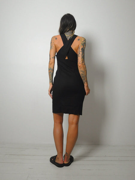 Katie Black Linen Sundress