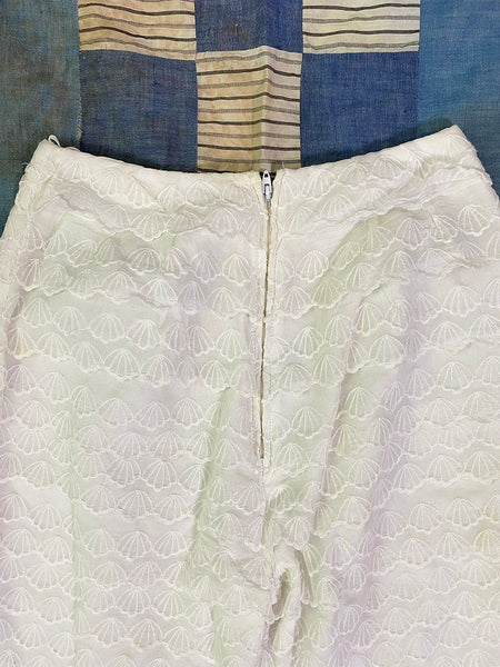 1960's Seashell Embroidered Trousers 24x26
