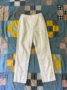 1960's Seashell Embroidered Trousers 24x26
