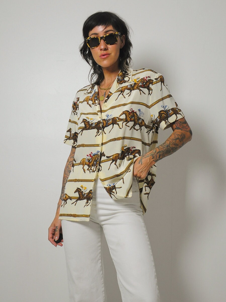 Ralph Lauren Horse Racing Blouse