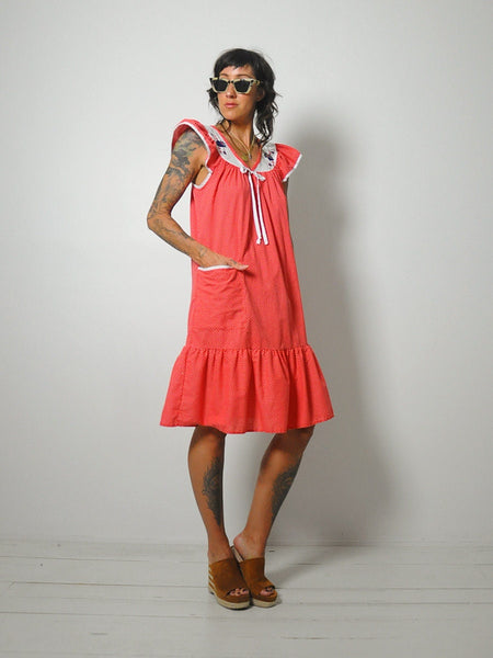 Red Polka Dot Pocket Dress