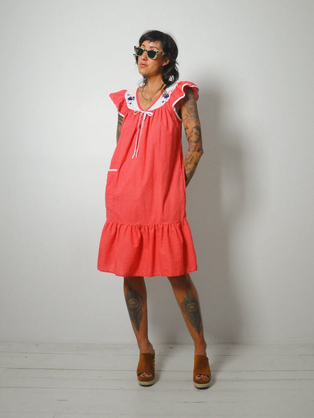 Red Polka Dot Pocket Dress