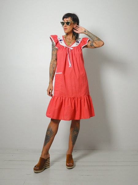 Red Polka Dot Pocket Dress