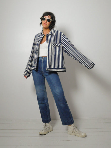 Hickory Stripe Denim Jacket