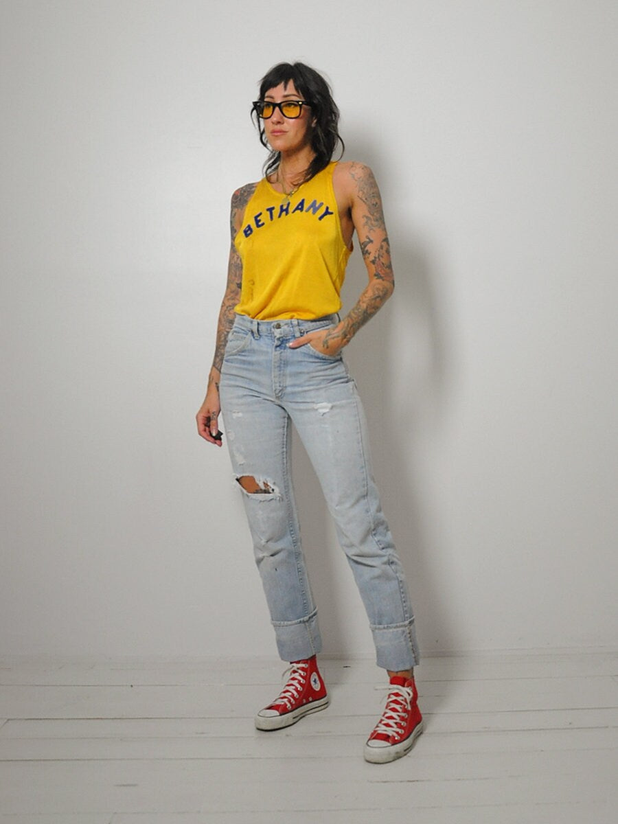 1970's Light Wash Faded Lee Jeans 28x32.5
