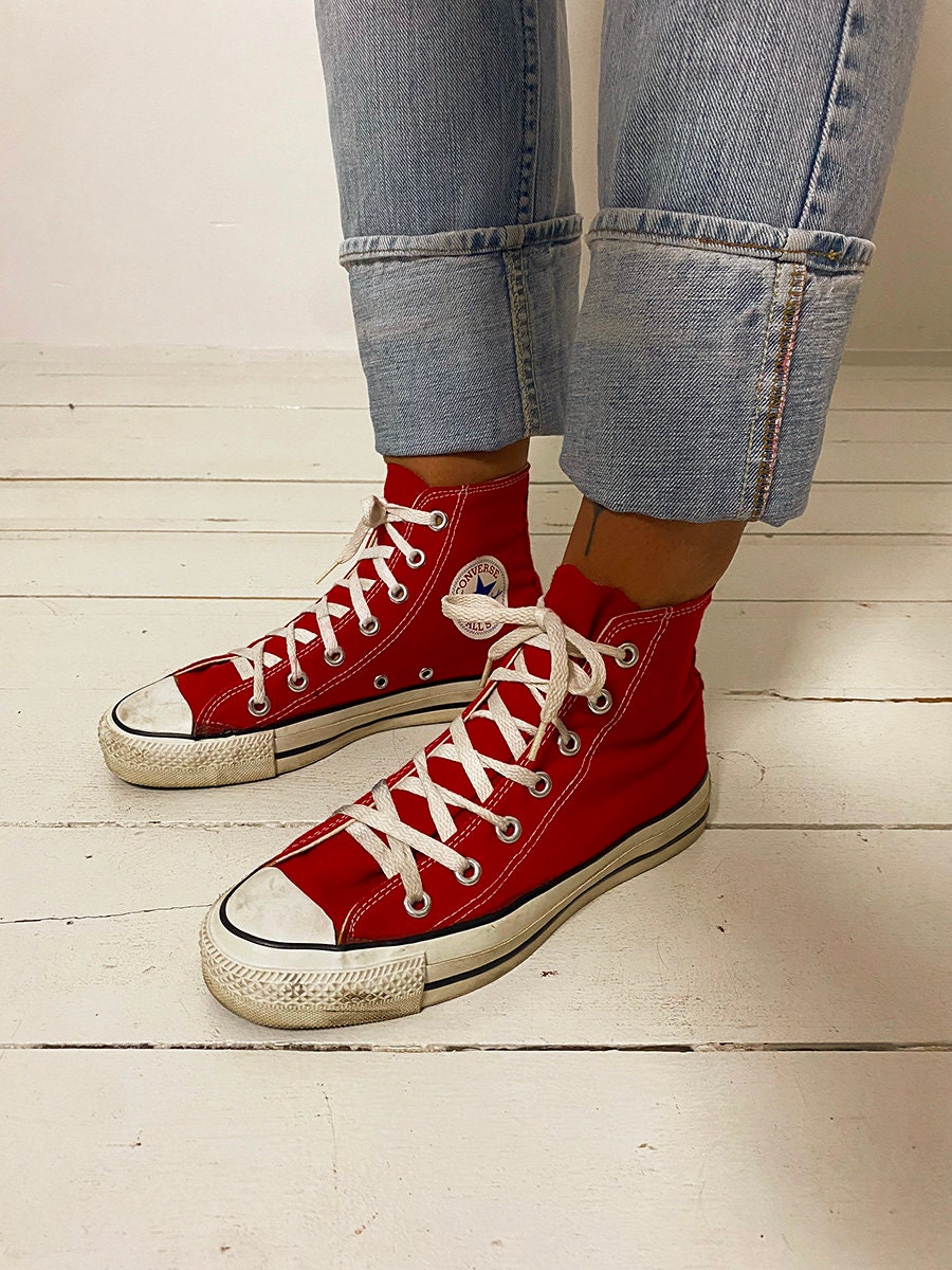 80's/90's Red Converse All Star | size 7