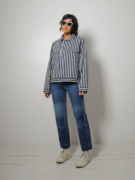 Hickory Stripe Denim Jacket