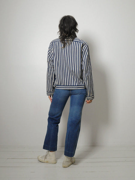 Hickory Stripe Denim Jacket