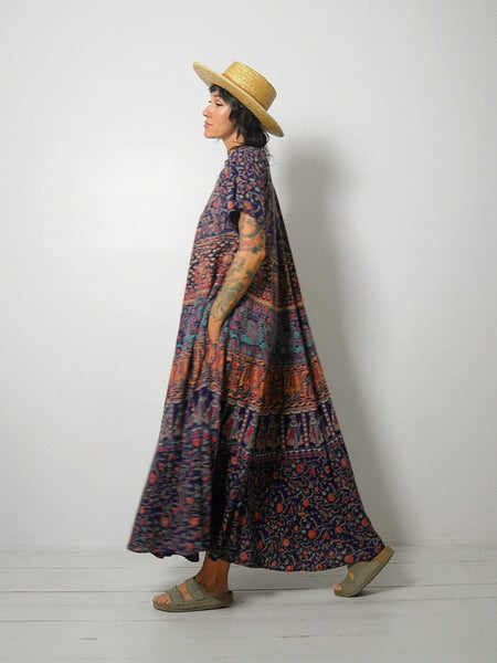Batik Cotton Gauze Tent Dress