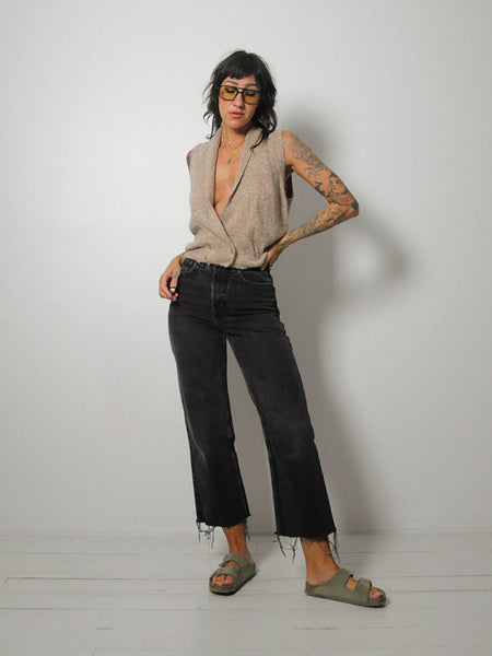 Oatmeal Silk Angora Sweater Vest