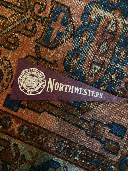 1950's Small Northwestern University Felt Pennant