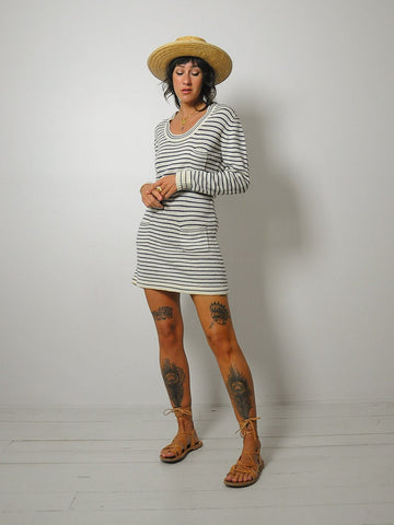 1960's Sailor Stripe Sweater Dress