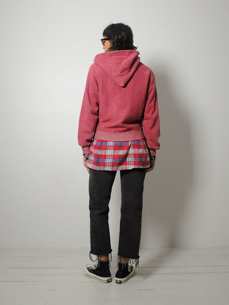 Army Marbled Knit Zip-up Hoodie