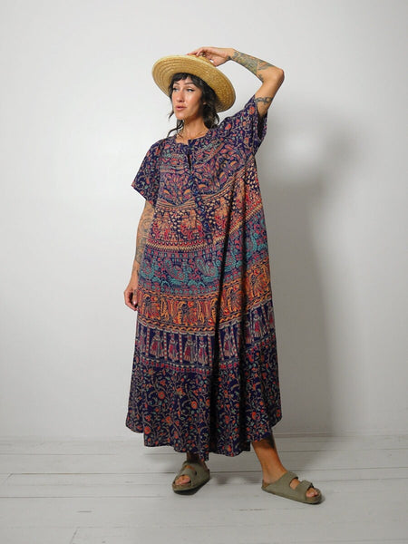 Batik Cotton Gauze Tent Dress