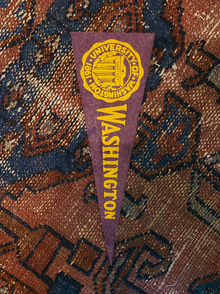 1950's Small University of Washington Felt Pennant