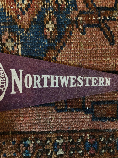 1950's Small Northwestern University Felt Pennant