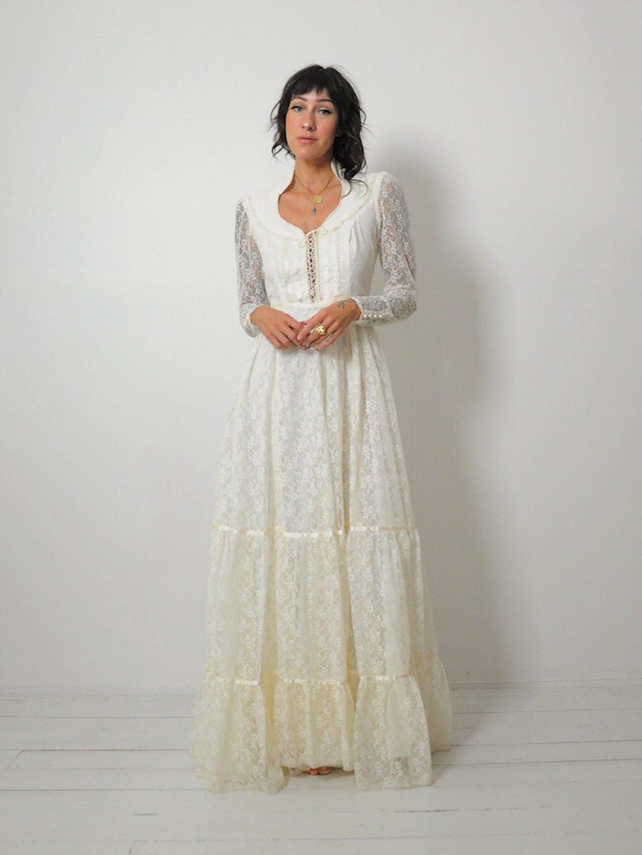 1970's Gunne Sax Lace Wedding Dress – NOIROHIO VINTAGE