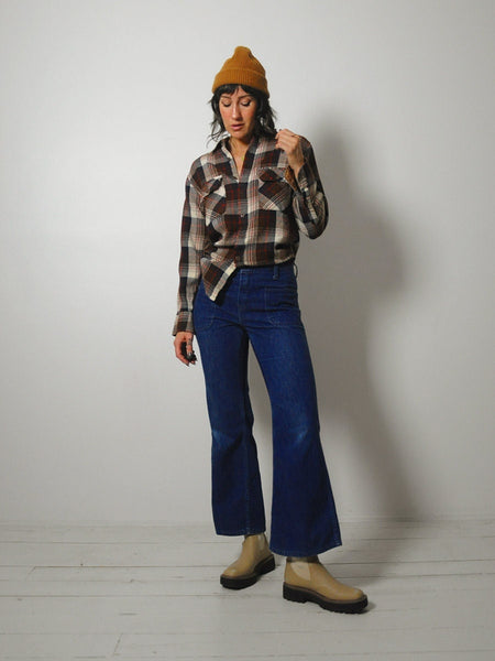 1970's Dark Wash Flared Jeans 30x28.5
