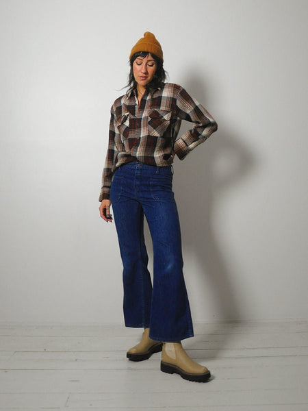 1970's Dark Wash Flared Jeans 30x28.5
