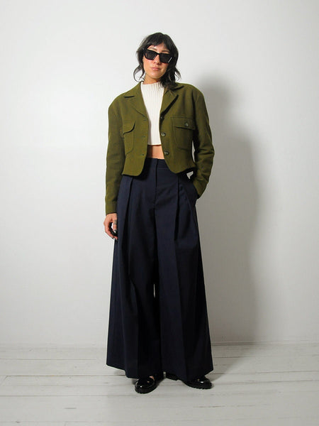 1980's Anne Klein Wool Cashmere Blazer