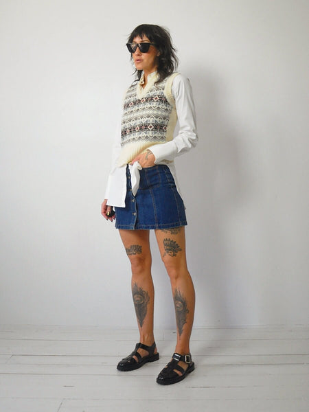 1980's Scottish Fairisle Sweater Vest