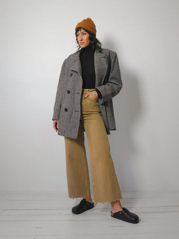 Jessa Tweed Wool Peacoat