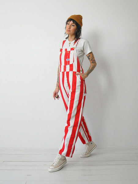 1970's Big Smith Red Stripe Overalls