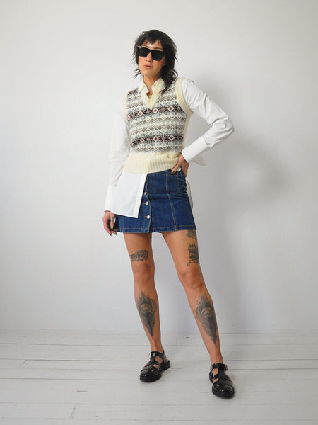 1980's Scottish Fairisle Sweater Vest