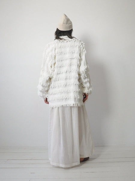 1980's Shaggy Cotton Cardigan Jacket