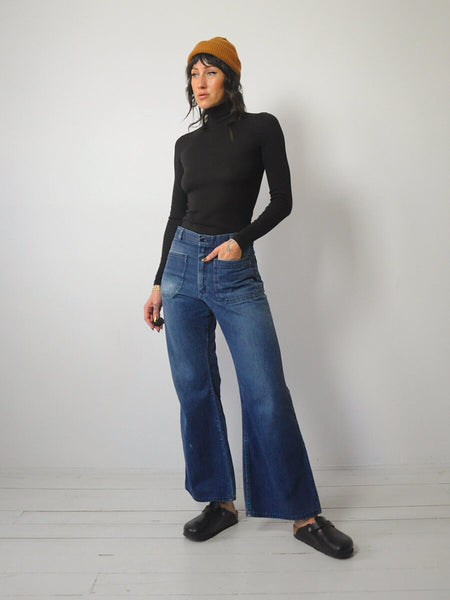 1987 Navy Issue Flared Jeans 30x29