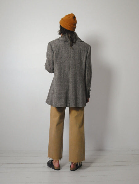 Jessa Tweed Wool Peacoat