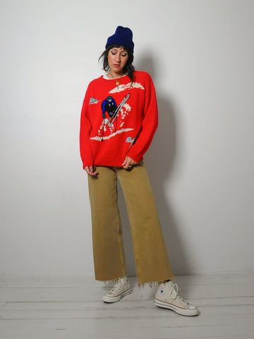 1980's Ski Jumper Sweater