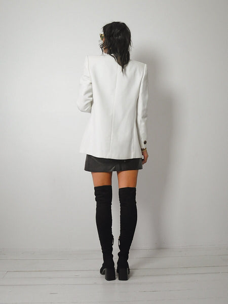 1980's Minimal Strong Shoulder Blazer