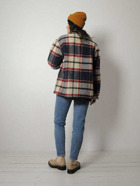 1970's Wool Plaid Unisex Jacket