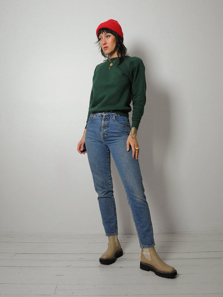 1980's Forest Green Blank Sweatshirt