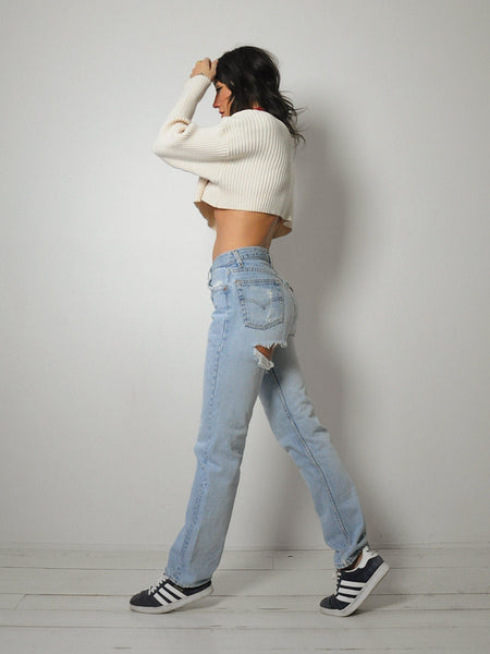 Distressed Levi's 501 Jeans 28x31