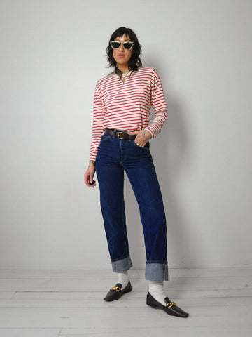 1980's Dark Wash Lee Jeans 26x32.5