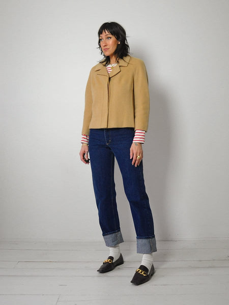 1960's Camel Hair Cropped Jacket