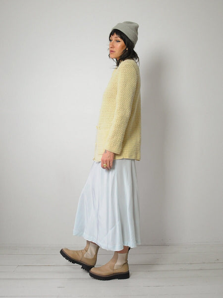 1960's Buttercream Hand Knit Sweater