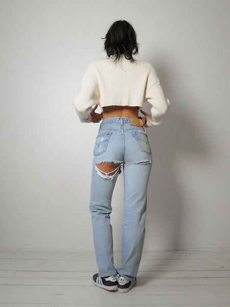 Distressed Levi's 501 Jeans 28x31