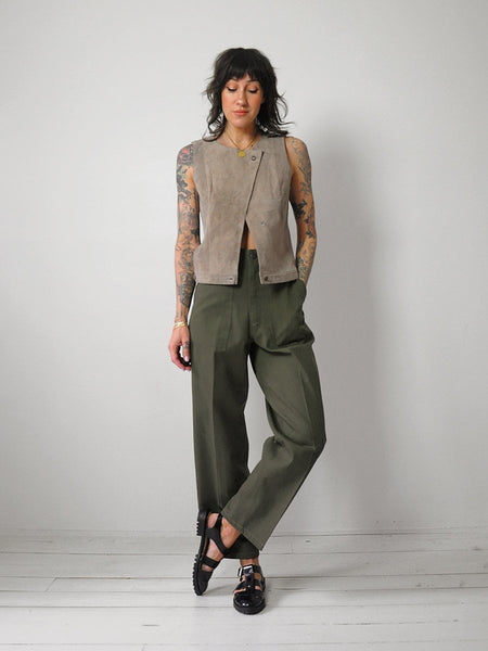 1970's Olive Military Field Pants