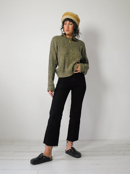 90's J.Crew Marled Cotton Sweater