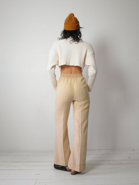 1970's Wheat Woven Flares 22/24x29