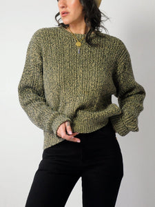 90's J.Crew Marled Cotton Sweater